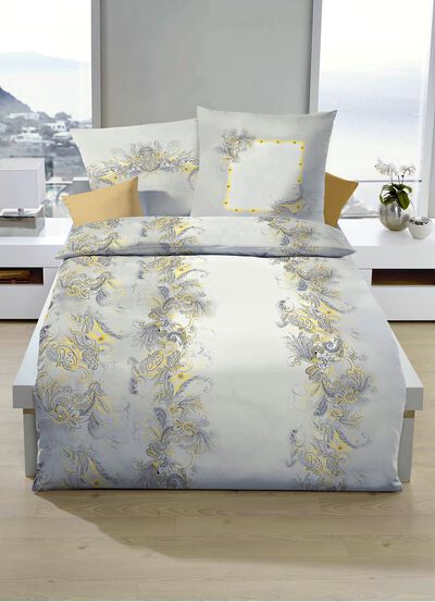 B&uuml;gelleichte Bettw&auml;sche-Garnitur mit Rei&szlig;verschluss 