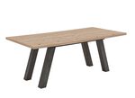 Esstisch mit Auszug GRAFIT-ASTEICHE