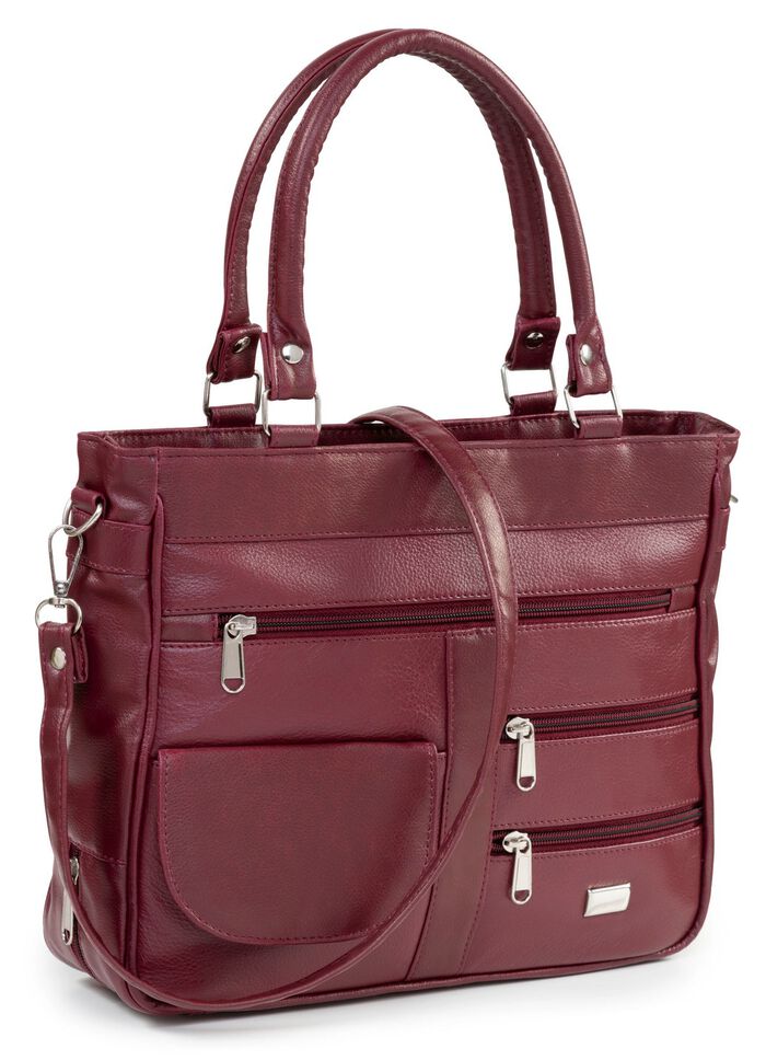 Laurina, Damen, Tasche, mit abnehmbarer, verstellbarer Umh&auml;ngeriemen BORDEAUX