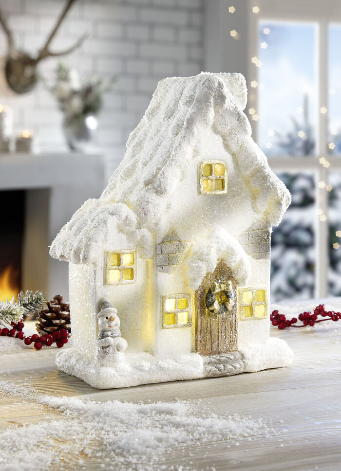 Beleuchtetes Häuschen, batteriebetrieben 