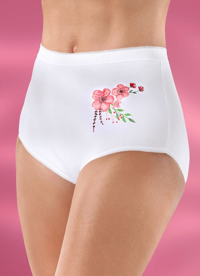 F&uuml;nferpack Slips mit Druckmotiv 