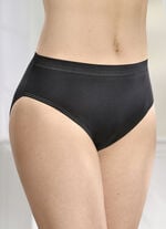 F&uuml;nferpack Slips mit gl&auml;nzenden Abschl&uuml;ssen 3X SCHWARZ, 2X WEISS