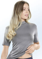 Zweierpack Shirts mit Stehkragen und kurzen &Auml;rmeln 1X GRAFIT, 1X JEANSBLAU