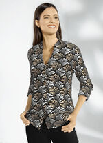 Shirtbluse mit Elasthan 