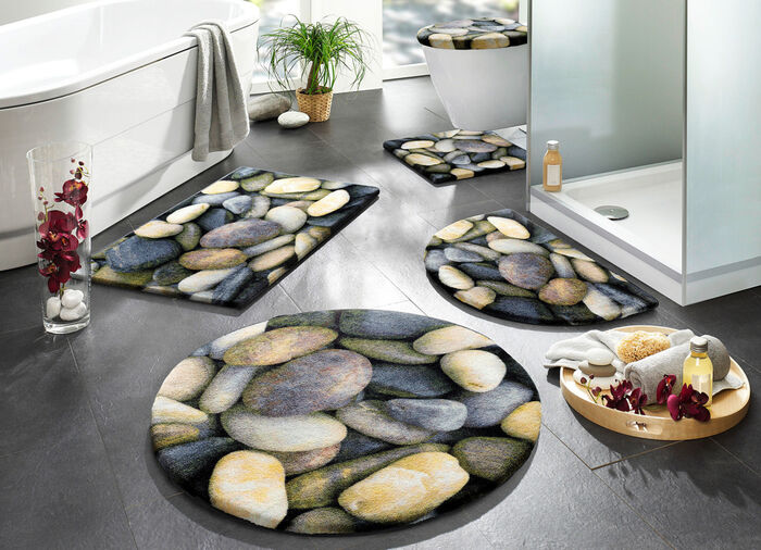 Badgarnitur, Kieselsteine 