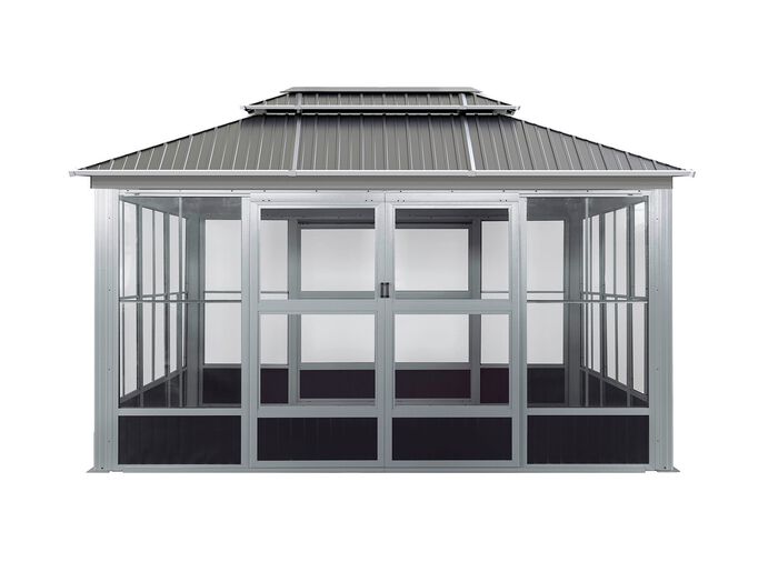 Pavillon Olan aus pulverbeschichtetem Aluminium 