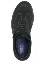 Bootie mit zwei verstellbaren Klattspangen SCHWARZ