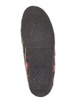 Klett-Hausschuh mit bunter Bl&uuml;ten-Stickerei ANTHRAZIT-BUNT