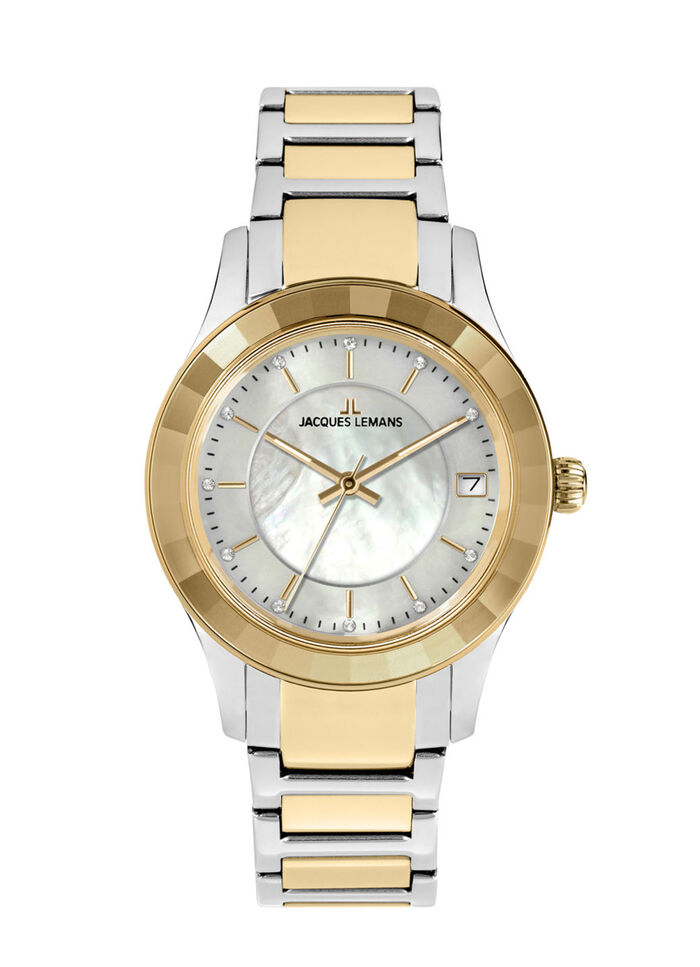 Jacques Lemans Quartz-Damenuhr - Eleganz in Bicolor 