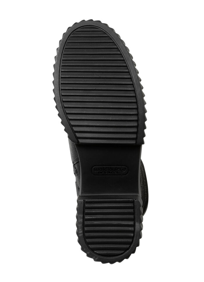 Waldläufer Schnür-Bootie mit effektvollen Glitzer-Steinchen SCHWARZ