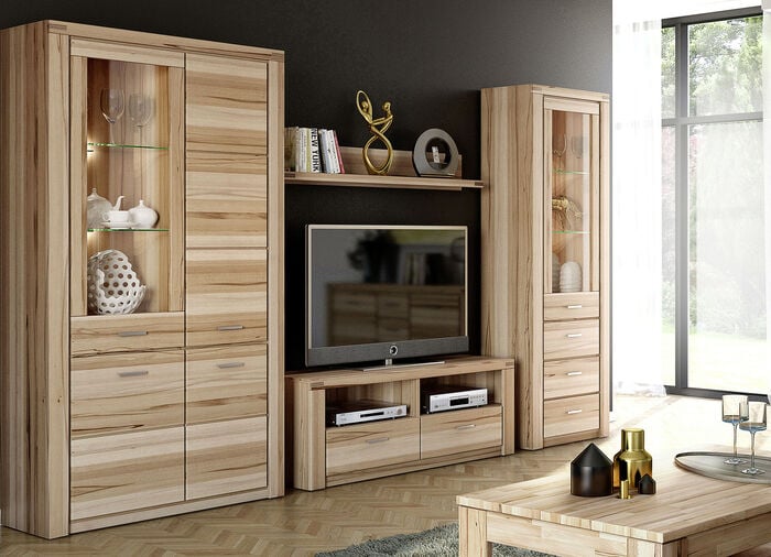 Möbelprogramm mit Massivholzfronten KERNBUCHE