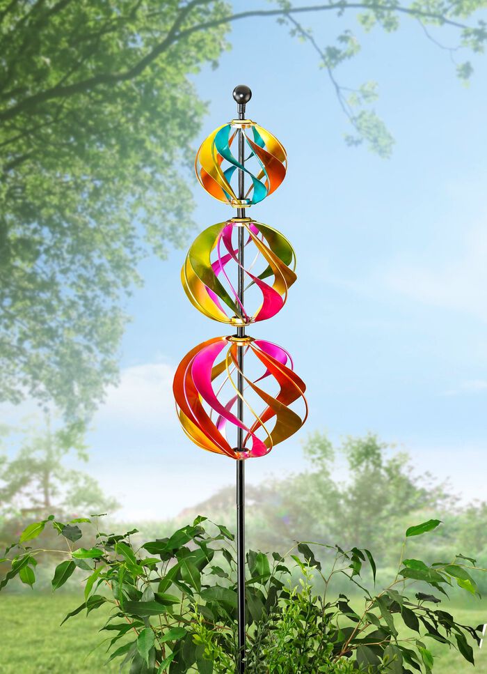 Windspiel Trio aus Metall 