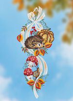 Fensterbild aus Plauener Spitze 