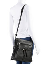 Laurina, Tasche, Damen, mit verstellbarem Umh&auml;ngeriemen SCHWARZ