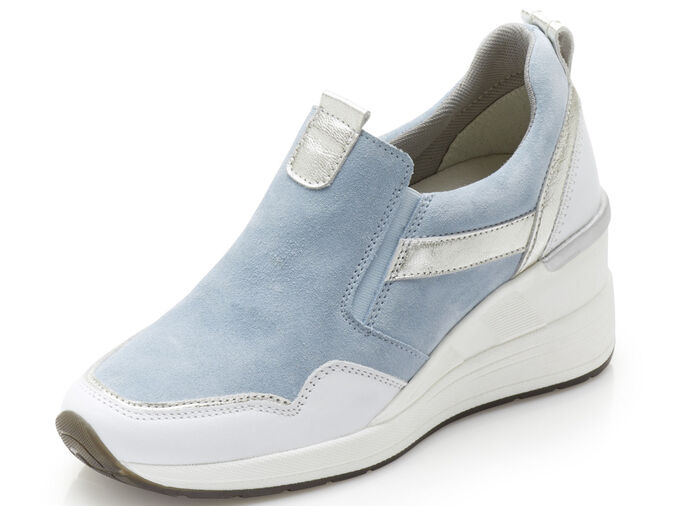 ELENA EDEN Slipper mit herausnehmbarem Fußbett HELLBLAU