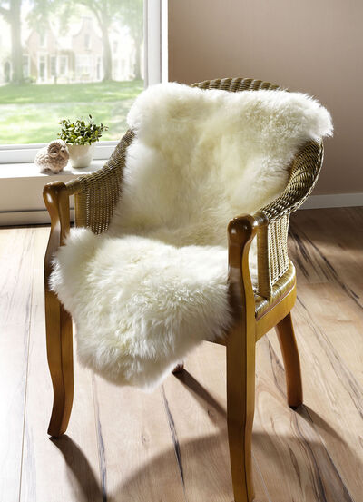 Vorleger aus echtem Merino-Lammfell 