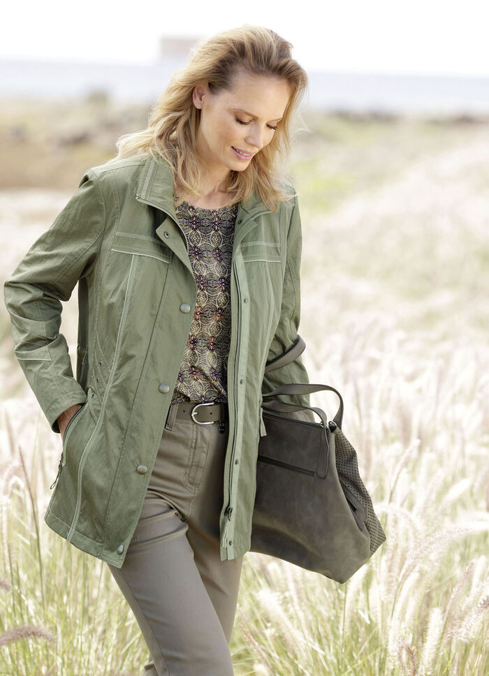 Jacke mit Reißverschlusstaschen 