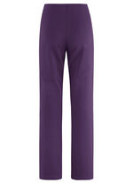 Jerseyhose mit ausgestellter Fu&szlig;weite BROMBEER