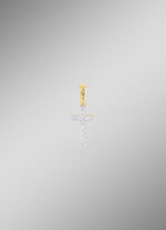 Kreuz-Anhänger mit 12 Diamanten 