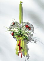 Weidenherz mit Maigl&ouml;ckchen 