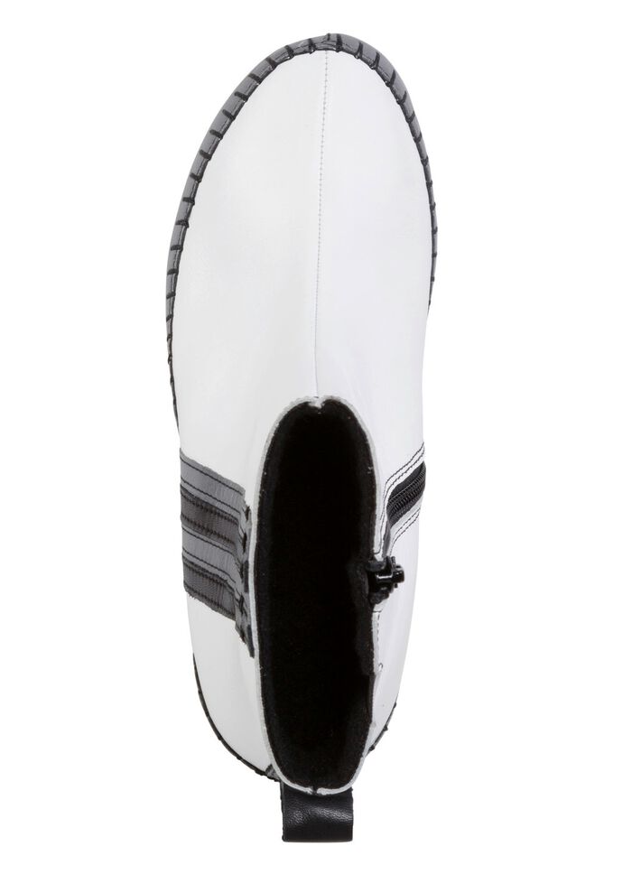 Gemini Stiefelette aus Rind-Nappaleder mit Kontraststreifen 