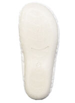 Laurina, gefütterte Damen-Hausschuhe, mit anatomisch geformtem Fußbett ECRU