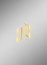 Moderne Klappcreolen in eckiger Form 