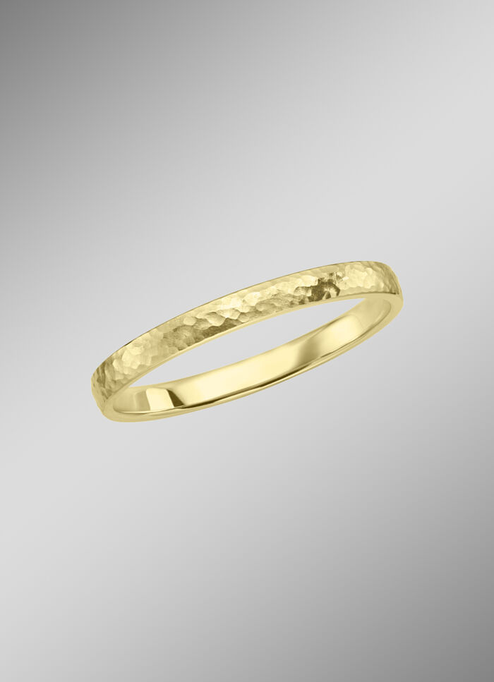 Trauring in gehämmertem Design 