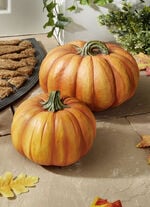 Kürbis aus wetterfestem Polyresin 