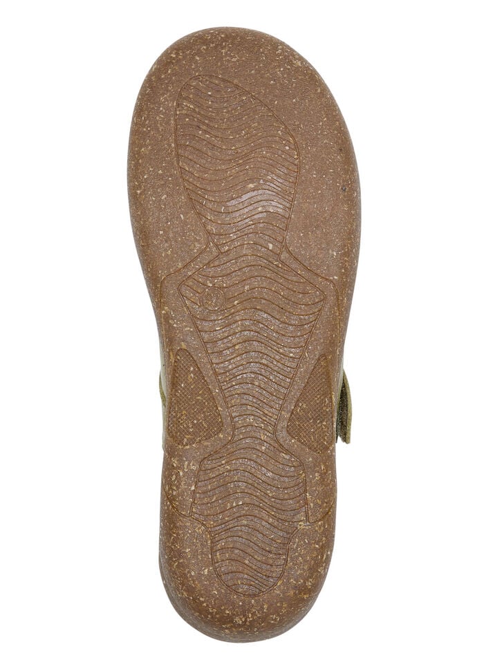 ELENA EDEN Slipper aus schattiertem Nappaleder PISTAZIE