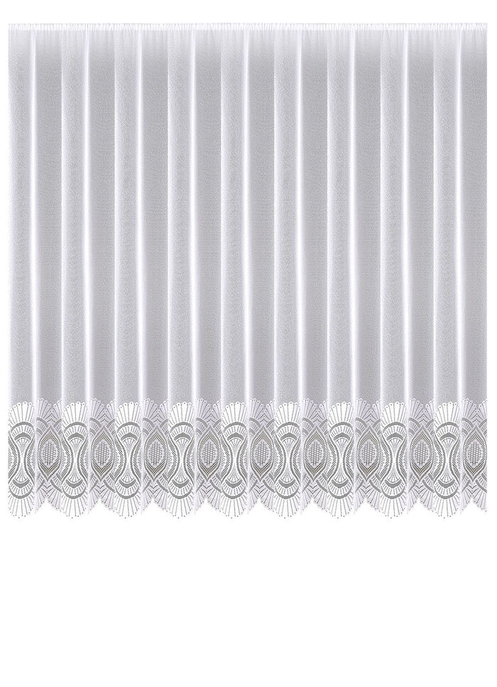 Blumenfenster-Store mit Universalschienenband 