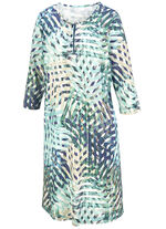 Nachthemd, knielang mit Knopfleiste  