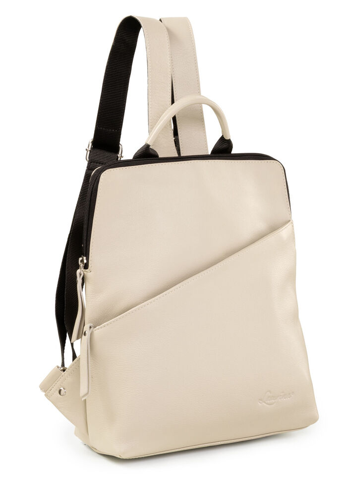 Laurina, Rucksack, Damen, mit zwei verstellbaren Umhängeriemen KIESEL