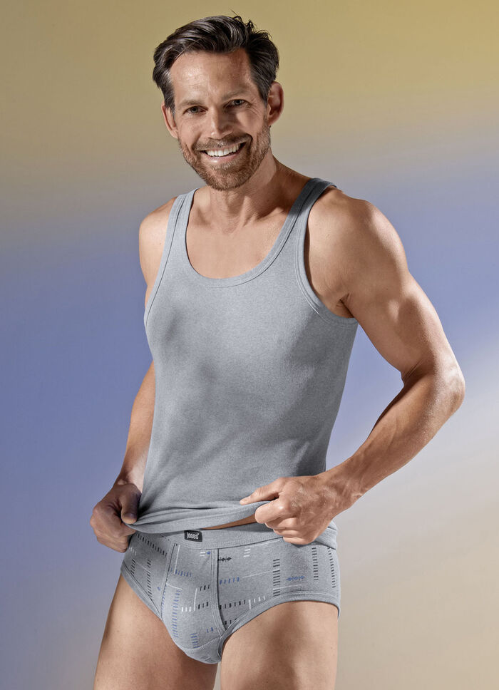 Viererpack Slips, allover dessiniert 