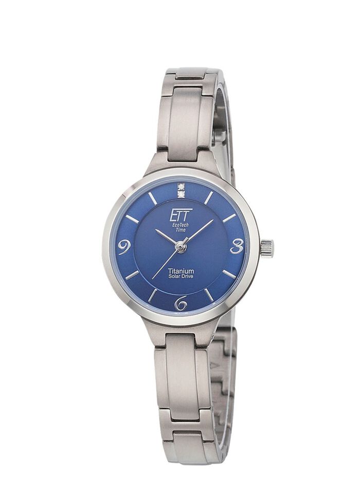 ETT-Solar-Damenuhr ELT-12147-31M mit Quartzuhrwerk 