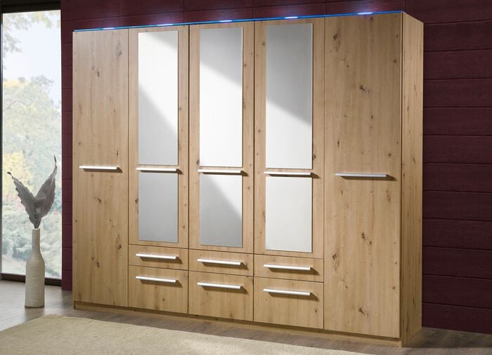 Dreht&uuml;renschr&auml;nke mit kunststoffbeschichteter Oberfl&auml;che ARTISAN EICHE