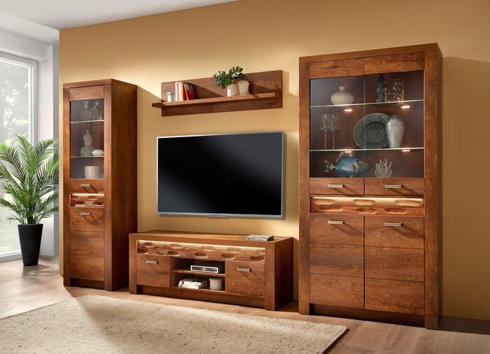 Wohnzimmerm&ouml;belprogramm mit LED-Beleuchtung 