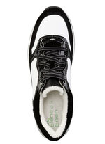 ELENA EDEN Sneaker aus Nappa-und Veloursleder SCHWARZ-WEISS