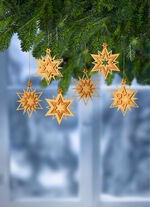 Baumh&auml;nger, 6er-Set, aus Holz im Erzgebirge gefertigt 