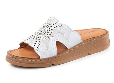 Gemini Pantolette aus Nappaleder mit Perforation 