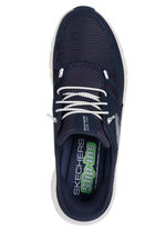SKECHERS, Herren-Sneaker, mit geformter Slip-Ins Fersenplatte MARINE