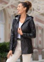 Lederjacke mit 2-Wege-Rei&szlig;verschluss 