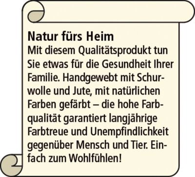 Handgewebte Br&uuml;cken und Teppiche 