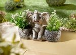 Pflanztopf Elefant aus Polyresin 
