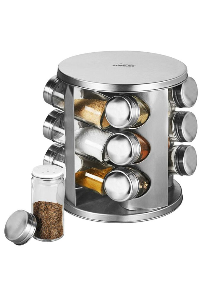 Stoneline Gewürzregal aus Edelstahl 