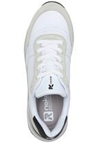 Rieker Sneaker mit interessantem Zebra-Druck WEISS