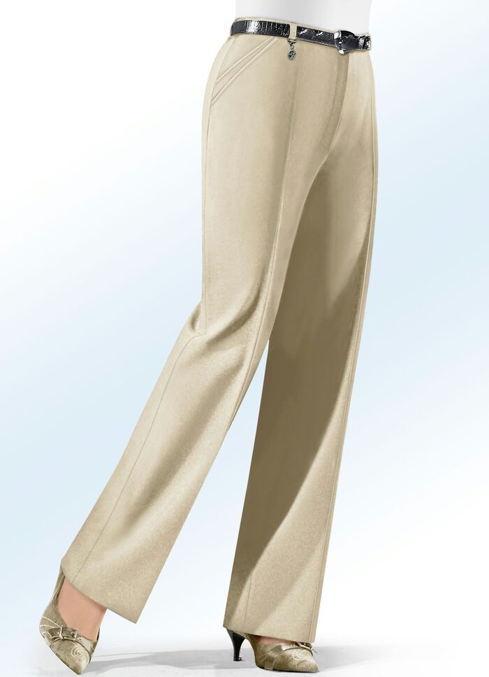 Hose mit Zieranhänger in 6 Farben BEIGE