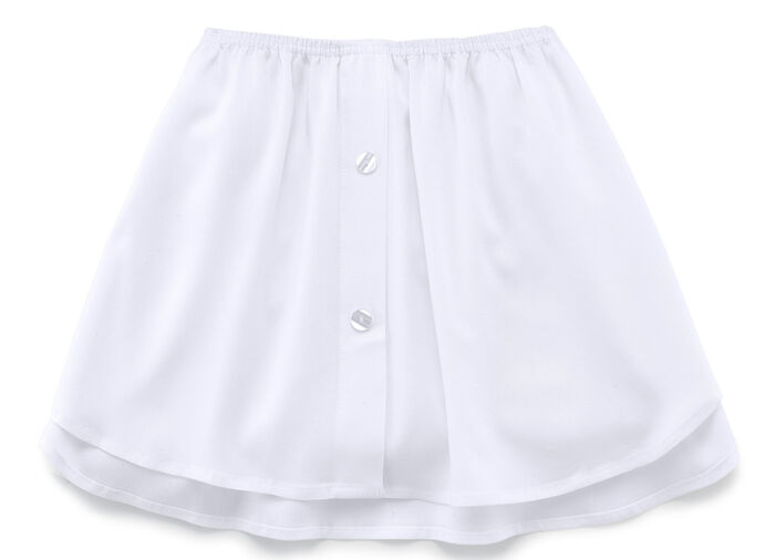 Blusensaum aus feinem Viskose-Jersey WEISS