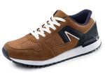 Sportliche Herren-Sneaker, mit herausnehmbarem Fu&szlig;bett COGNAC-MARINE