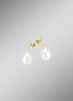 Strahlender Charme – Ohrstecker aus vergoldetem Silber 